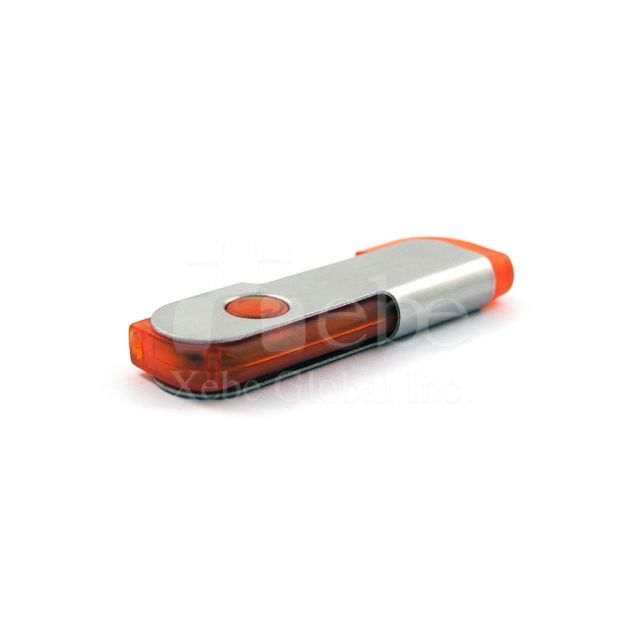 Orange Spin USB drive