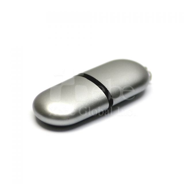 Oval shaped USB thumb drive