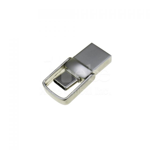 black silver lightweight OTG USB